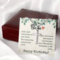 To My Bestie - Cross Necklaces with Birthday Message Card
