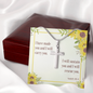 Cross Necklace with Bible Verse Card - Isaiah 46:4