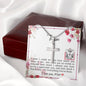 Dear Mom - Cross Necklace with Message Card & QR code for E-Card