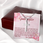 To My Granddaughter - Cross Necklace with Message Card