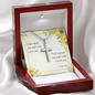 Cross Necklace with Bible Verse Card - Isaiah 46:4