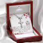 Dear Mom - Cross Necklace with Message Card & QR code for E-Card
