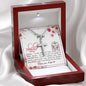 Dear Mum - Cross Necklace with Mother's Day Message Card & QR code for E-Card