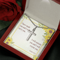 Cross Necklace with Bible Verse Card - Isaiah 46:4