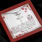 Dear Mom - Cross Necklace with Message Card & QR code for E-Card