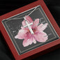 Cross Necklace with Bible Verse Card - Psalms 63:8