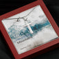 Cross Necklace with Bible Verse Card - Matthew 17:20