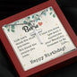To My Bestie - Cross Necklaces with Birthday Message Card