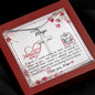 Dear Mum - Cross Necklace with Mother's Day Message Card & QR code for E-Card