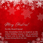 To My Best Friend - Personalized Cross Necklace with Christmas Message