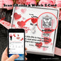 To My Lovey Wifey - Alluring Beauty Necklace with V-day Message Card & QR code for E-Card