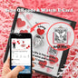 To My Lovey Wifey - Forever Love Necklace with V-day Message Card & QR code for E-Card