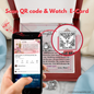 Mom To Daughter - Love Knot Earrings and Necklace Set with Message Card & QR code for E-Card