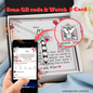 Dear Mom - Peas In A Pod Necklace with Message Card & QR code for E-Card