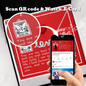 To My Wife - Scripted Love Necklace with V-day Message Card & QR code for E-Card
