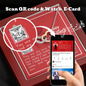To My Wife - Interlocking Hearts Necklace with V-day Message Card & QR code for E-Card