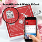 To My Wife - Love Knot Necklace with V-day Message Card & QR code for E-Card