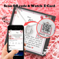 To My Daughter - Forever Love Necklace with Message Card with QR code for E-Card
