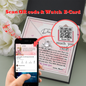 To My Daughter - Love Knot Necklace with Message Card & QR code for E-Card