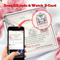To My Wife - Love Knot Necklace with Message Card & QR code for E-Card