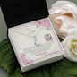 To My Wife - Alluring Beauty Necklace with Message Card & QR code for E-Card