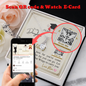 To My Daughter - Alluring Beauty Necklace with Graduation Message Card & QR code for E-Card