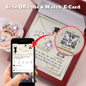 To My Daughter - Love Knot Earring and Necklace Set with Graduation Message Card & QR code for E-Card