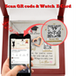 To My Daughter - Interlocking Hearts Necklace with Graduation Message Card & QR code for E-Card