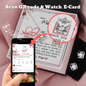 Dear Mum - Love Knot Earring and Necklace Set with Mother's Day Message Card & QR code for E-Card
