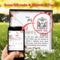 Dear Mum - Scripted Love Necklace with Mother's Day Message Card & QR code for E-Card