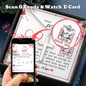 Dear Mum - Cross Necklace with Mother's Day Message Card & QR code for E-Card