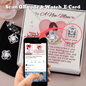 To A New Mom - Love Knot Earring and Necklace Set with Happy 1st Mother's Day Message Card & QR code for E-Card