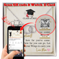 To My Daughter - Perfect Pair Necklace with Graduation Message Card & QR code for E-card