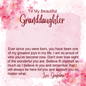 To My Granddaughter - Personalized Cross Necklace with Message Card