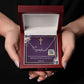 Signiture Style Name Necklace with Bible Verse Card & QR Code for Hidden Mother's Day E-Card