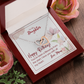 To My Daughter - Interlocking Hearts Necklace with Happy Birthday Message Card